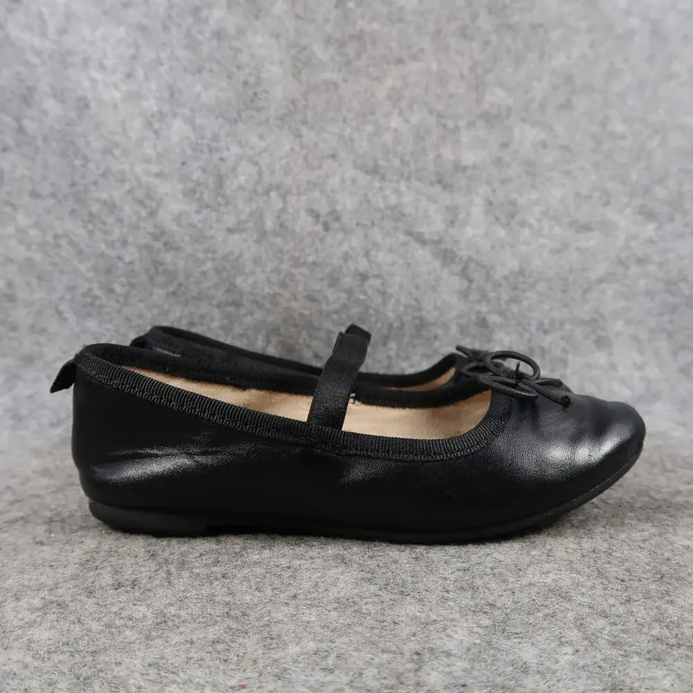 Cat & Jack Shoes Kids Toddler 10 Ballet Flats Elastic Strap Girls Slip On Black